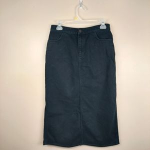 & Other Stories Black Denim Skirt Size 8